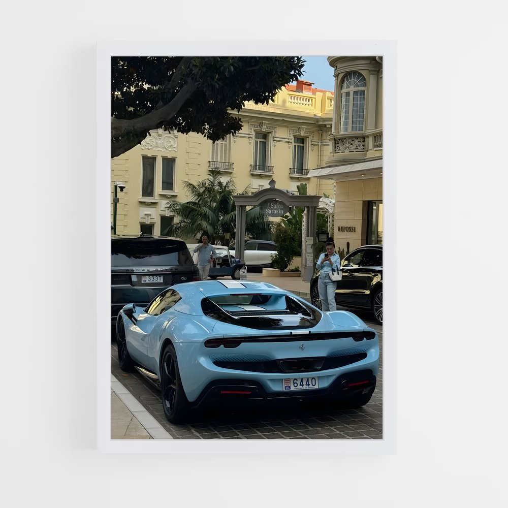 Poster Route Émeraude – affiche Ferrari (vue 3)